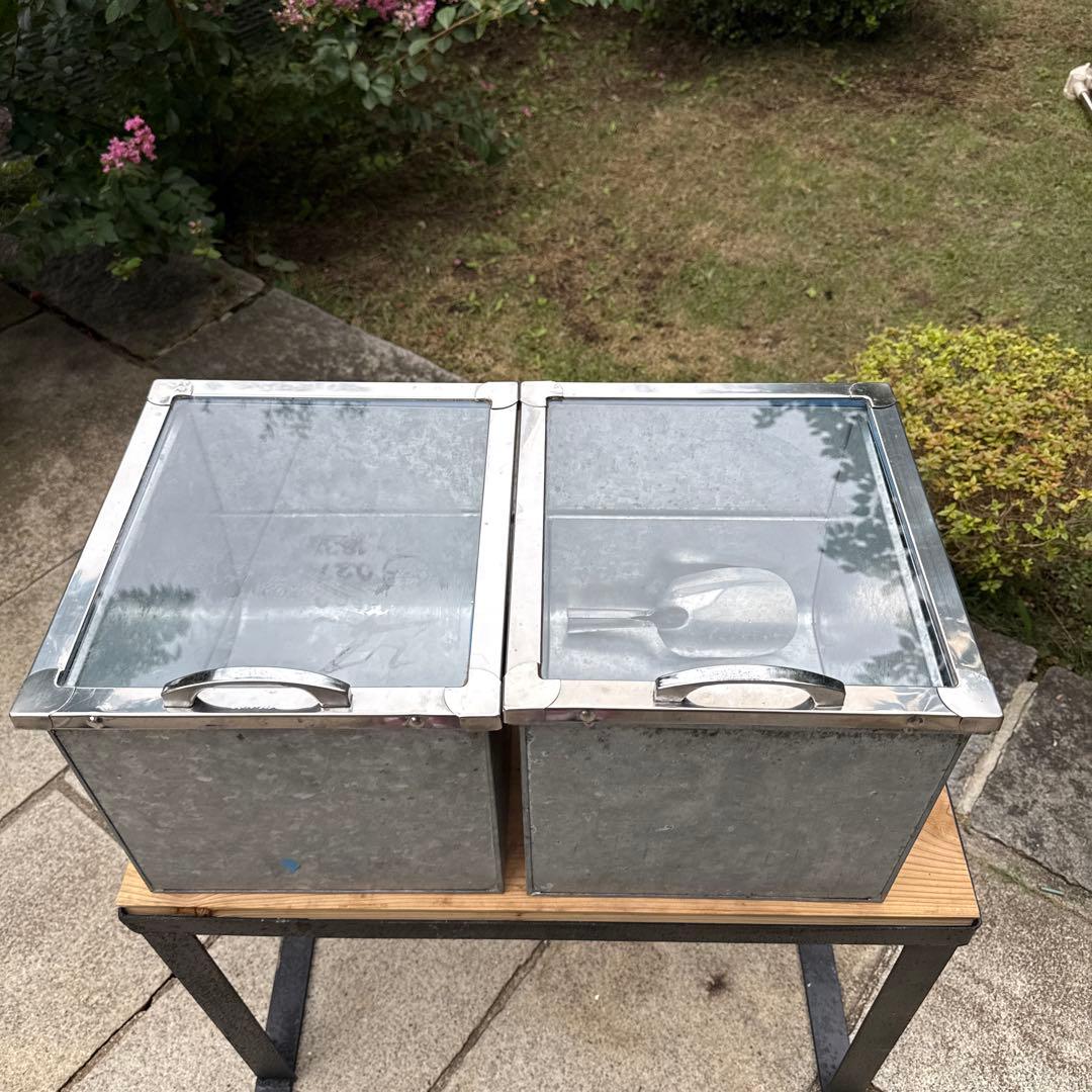 aiai昭和レトロ　駄菓子屋　お菓子屋　スマートケース4個　ブリキケース