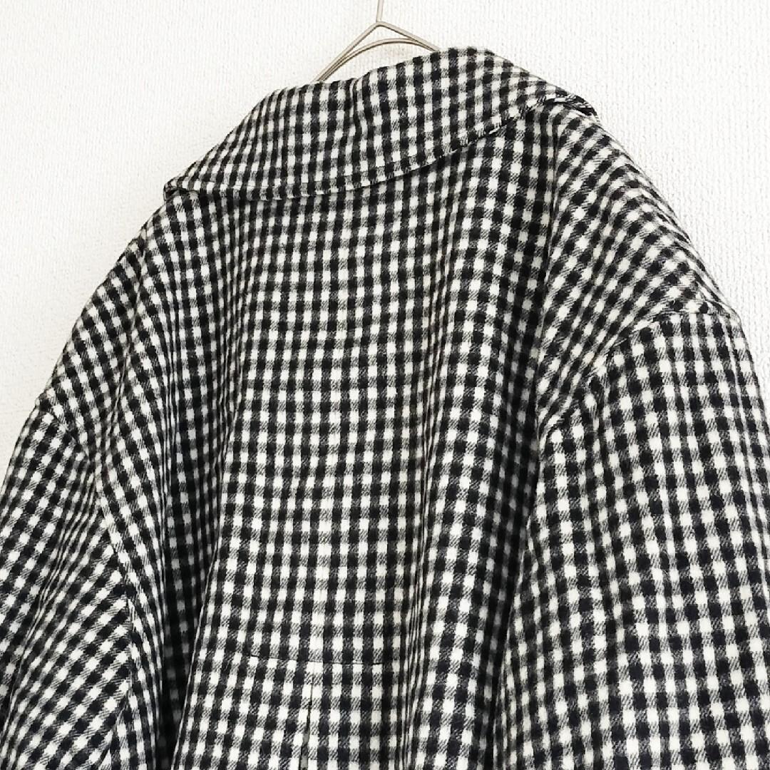 美品 theory luxe チェック柄 チェスターコート 38
