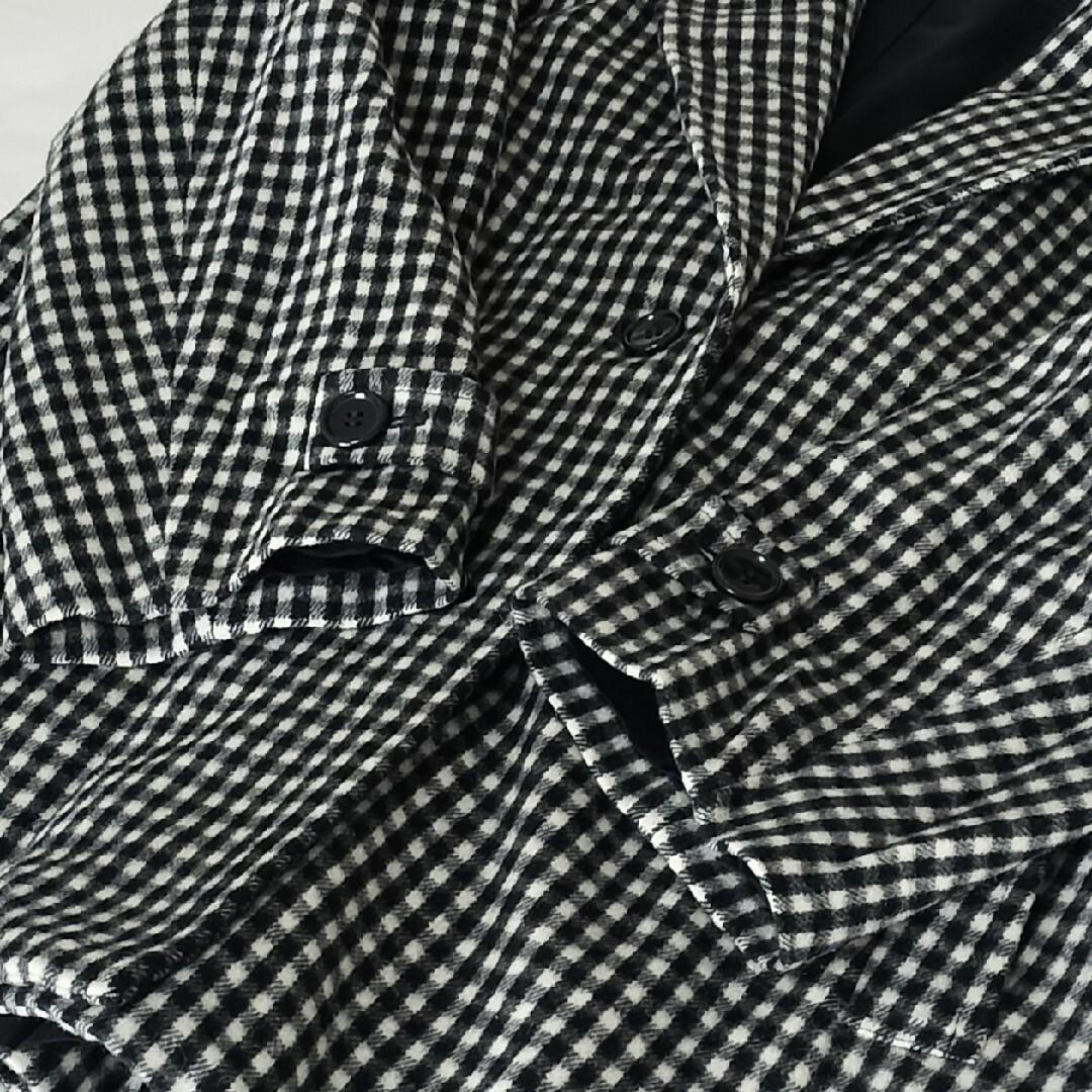 美品 theory luxe チェック柄 チェスターコート 38