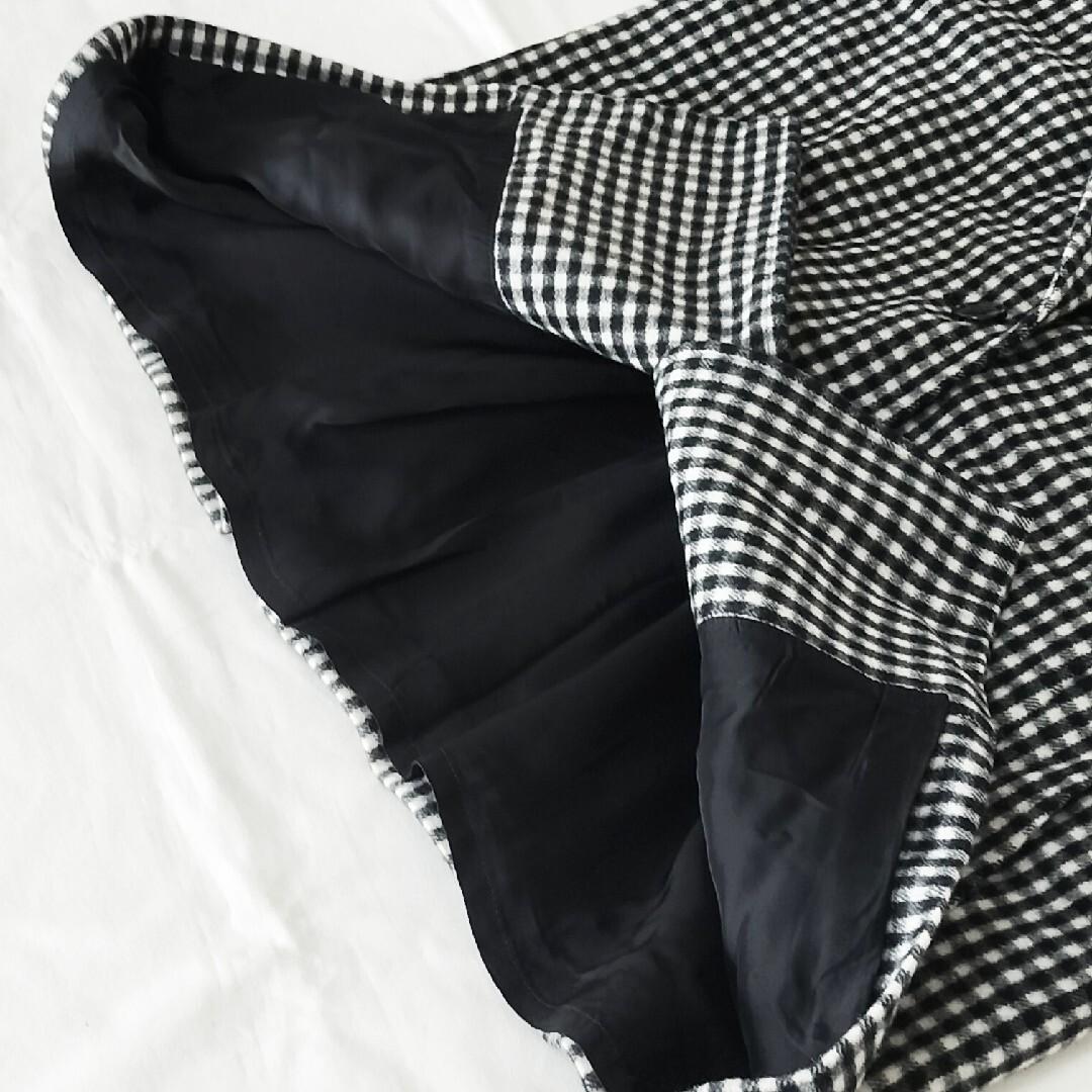 美品 theory luxe チェック柄 チェスターコート 38