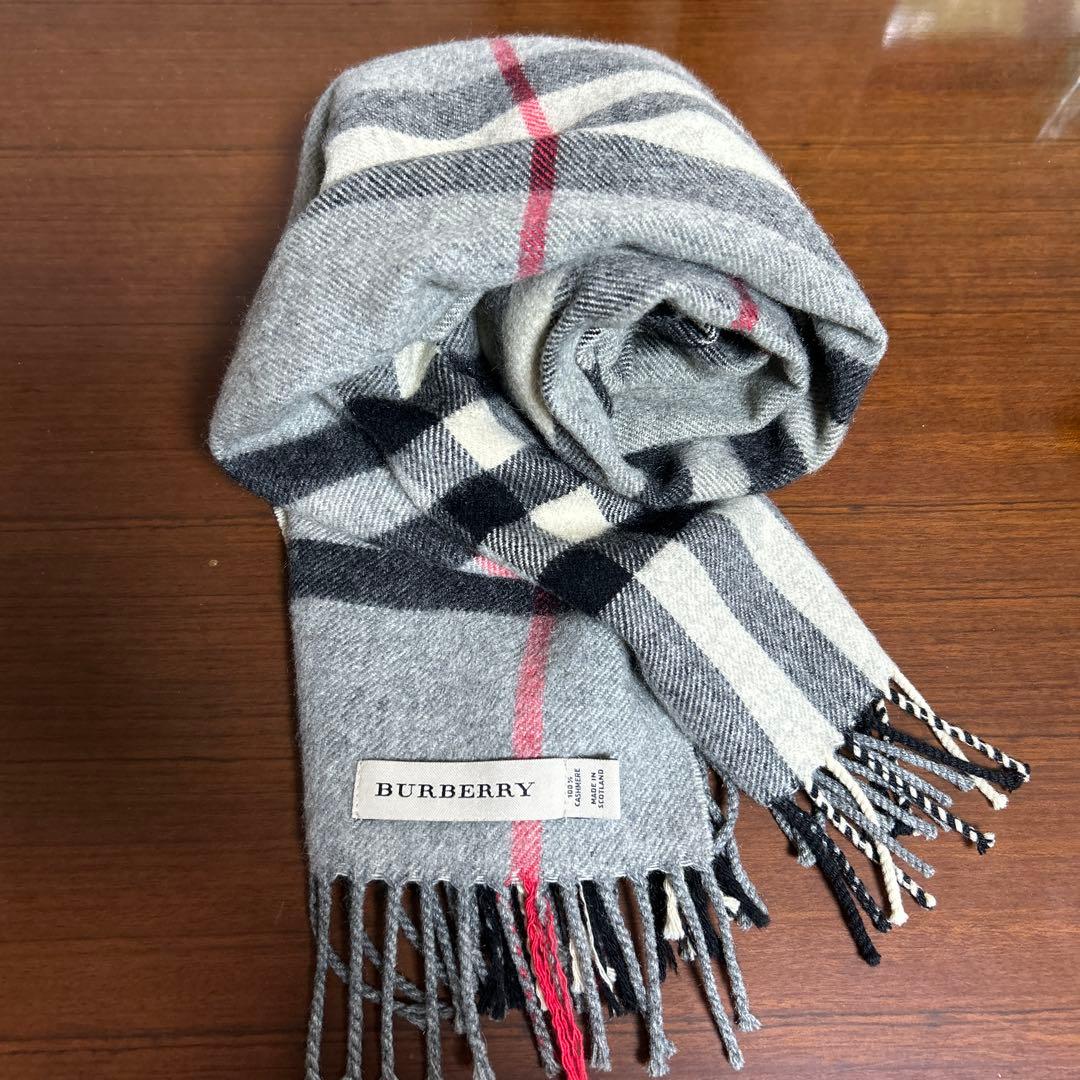 BURBERRY カシミヤ メガチェックマフラー