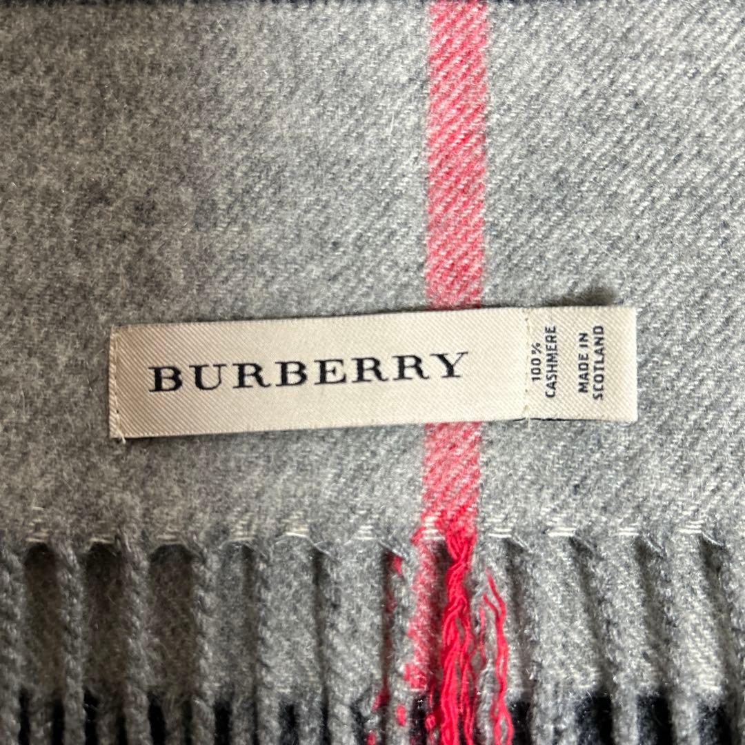 BURBERRY カシミヤ メガチェックマフラー