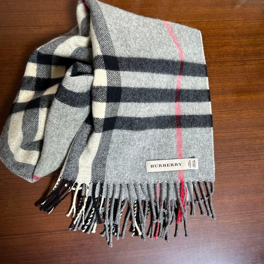 BURBERRY カシミヤ メガチェックマフラー
