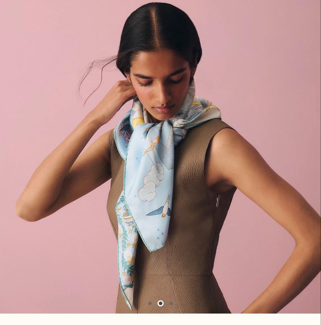 エルメス　2026SS 新作　スカーフ　カレ 90 《エスプリの旅立ち》 新品