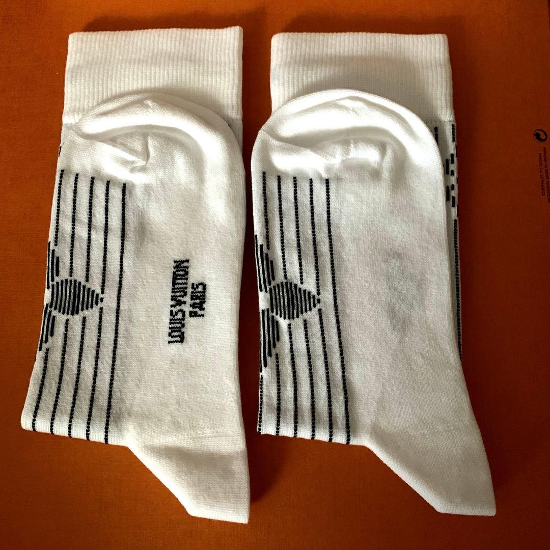 未使用品★LOUIS VUITTON●ハート ストライプ ソックス