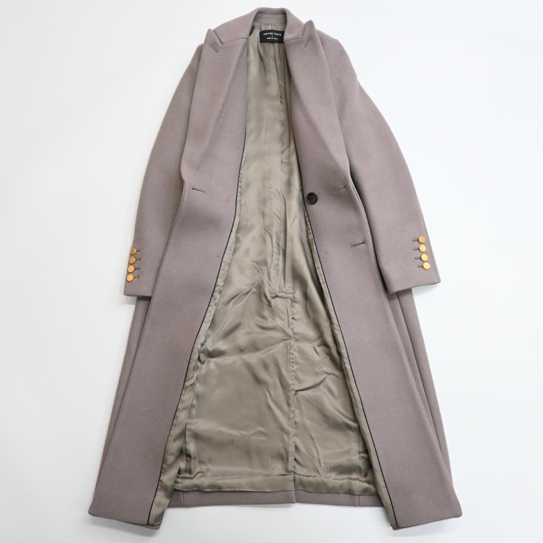 □ 44478★冬 ユナイテッドトウキョウ チェスターコート グレー