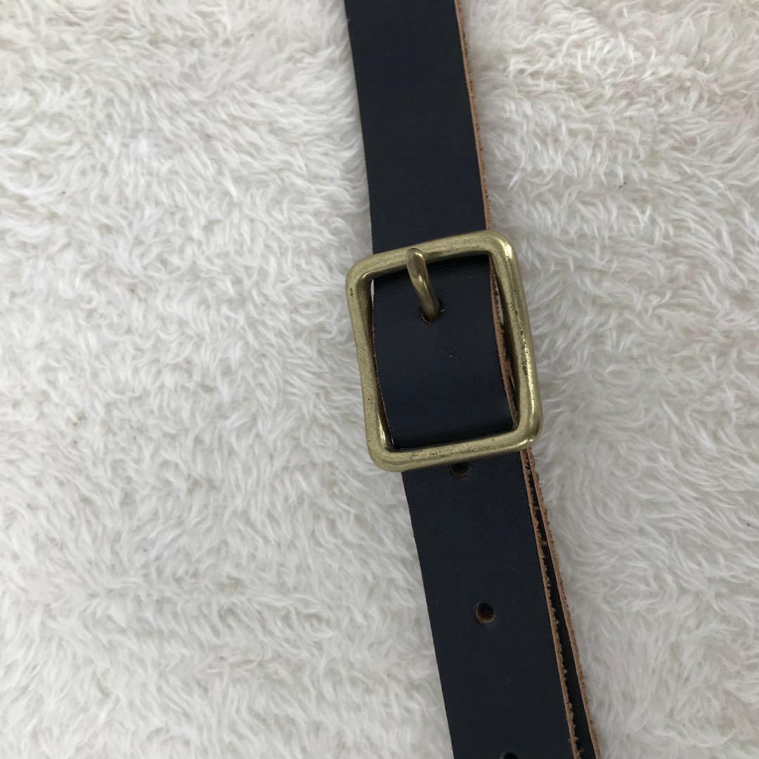 Schott　ツールバッグ　牛革　ブラック　茶芯