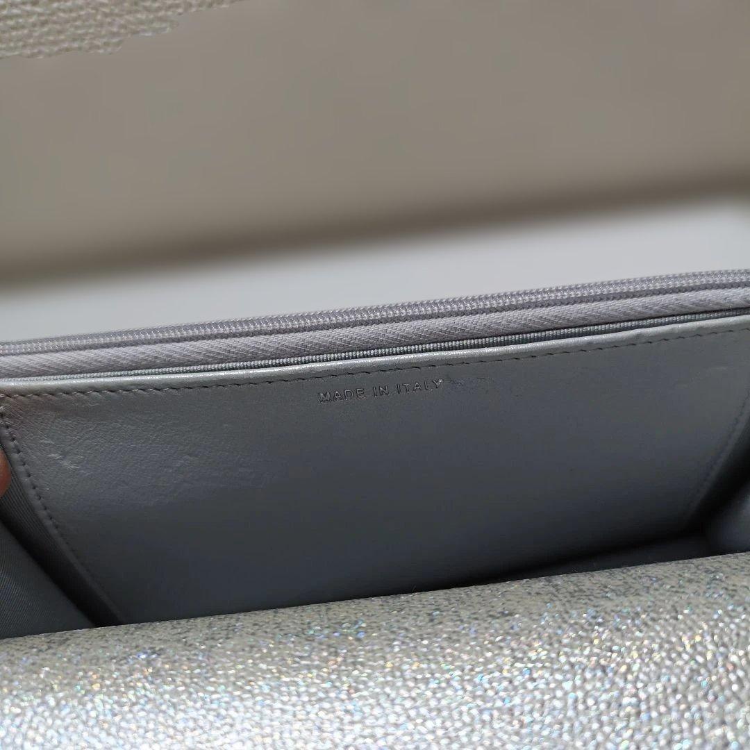 CHANEL シルバー キルティング ショルダーバッグ