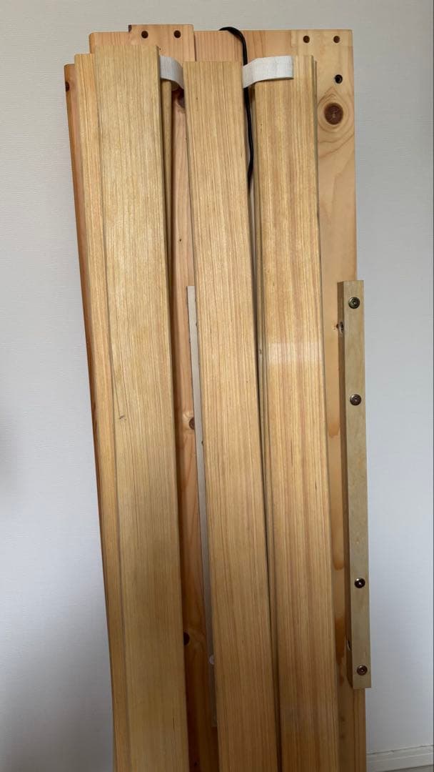 タンスのゲン すのこベッド　SD/セミダブル　ホワイト　宮棚なし