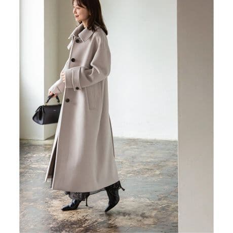 【未使用】NOBLE リバービーバーステンカラーコート 36 ベージュ