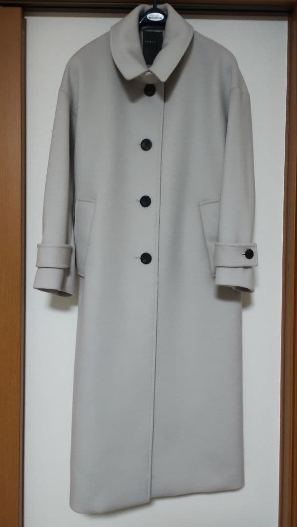 【未使用】NOBLE リバービーバーステンカラーコート 36 ベージュ