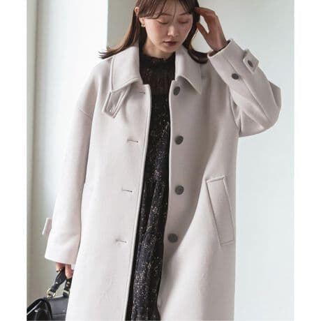 【未使用】NOBLE リバービーバーステンカラーコート 36 ベージュ