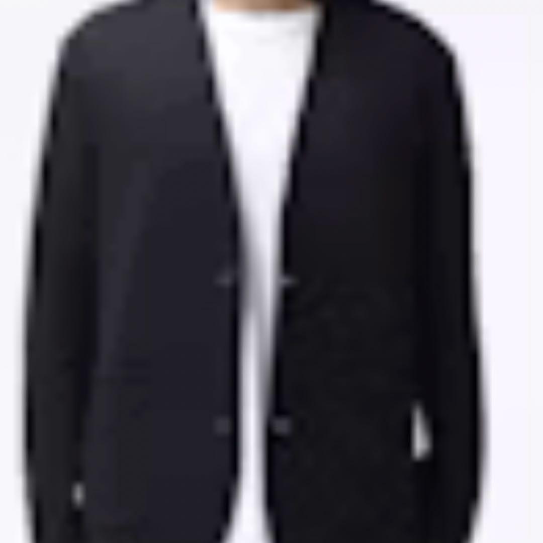 TENTAIL ブラック ノーカラージャケット・パンツセット