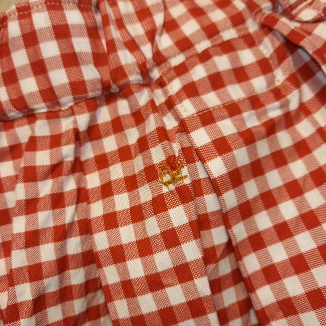 美品　45R ブルマパンツ　赤白ギンガムチェック