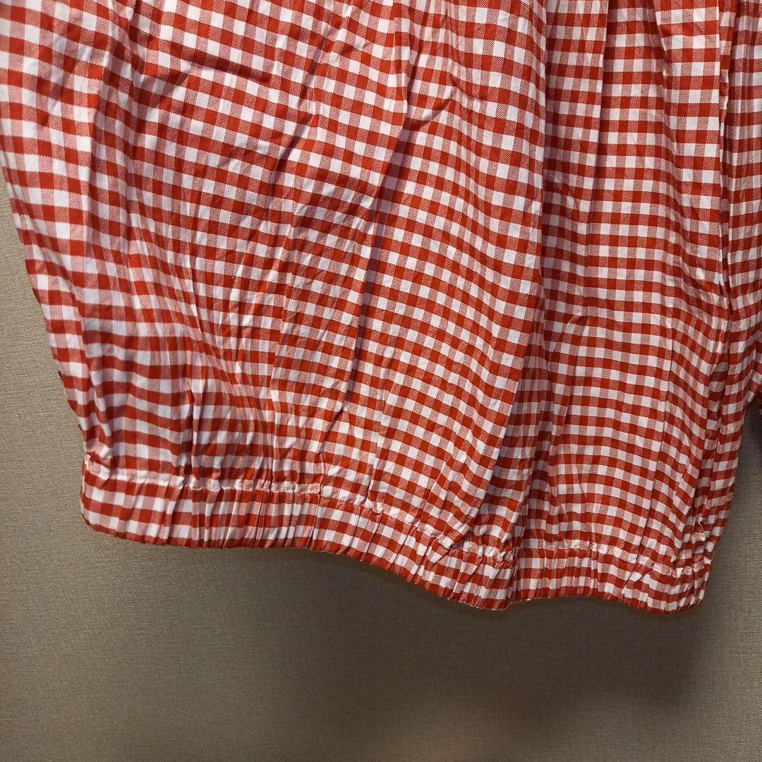 美品　45R ブルマパンツ　赤白ギンガムチェック