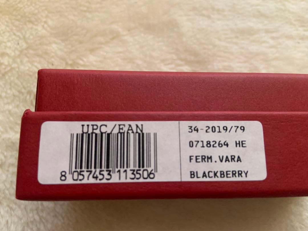 【新品未使用】フェラガモ　ヴァラリボン　バレッタ　ボルドー×ゴールド