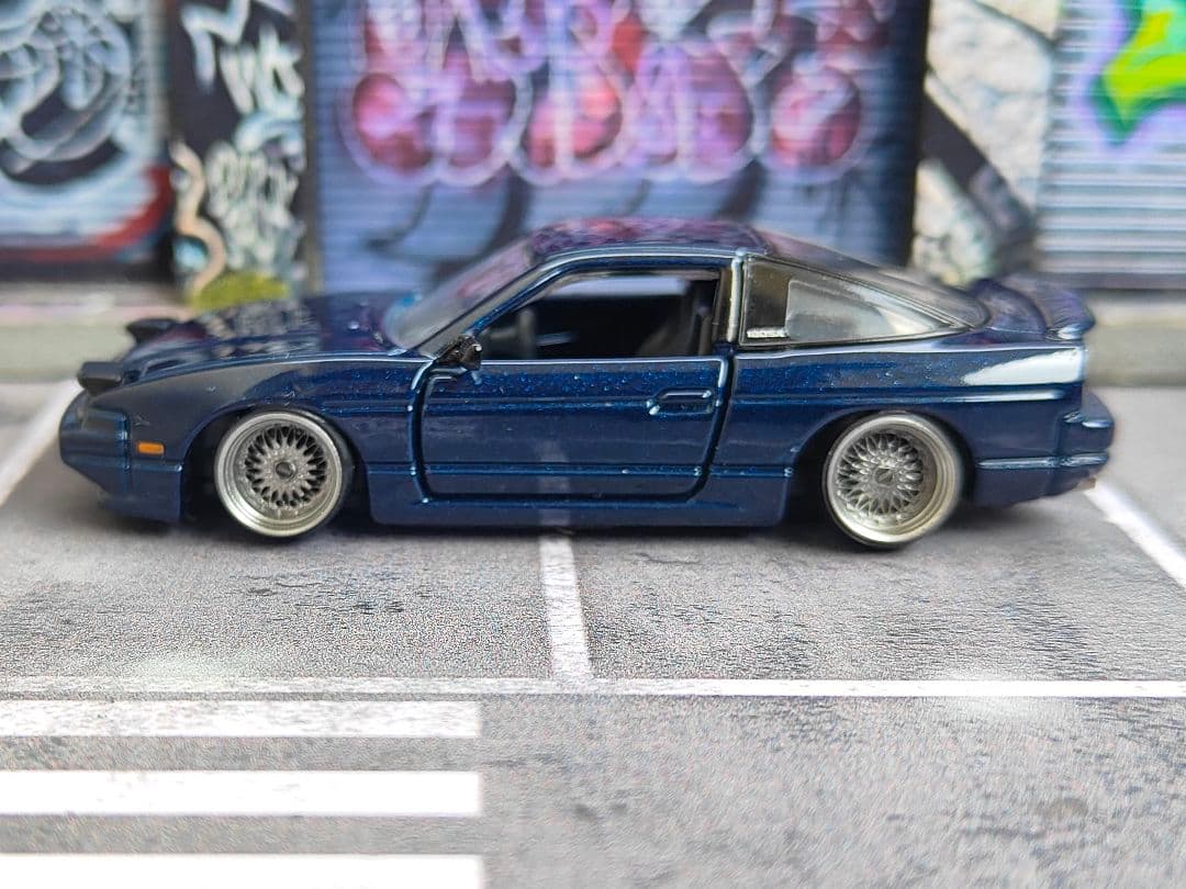 トミカ改造 日産 180sx ワンエイティー プレミアム☆深リムホットウィールa