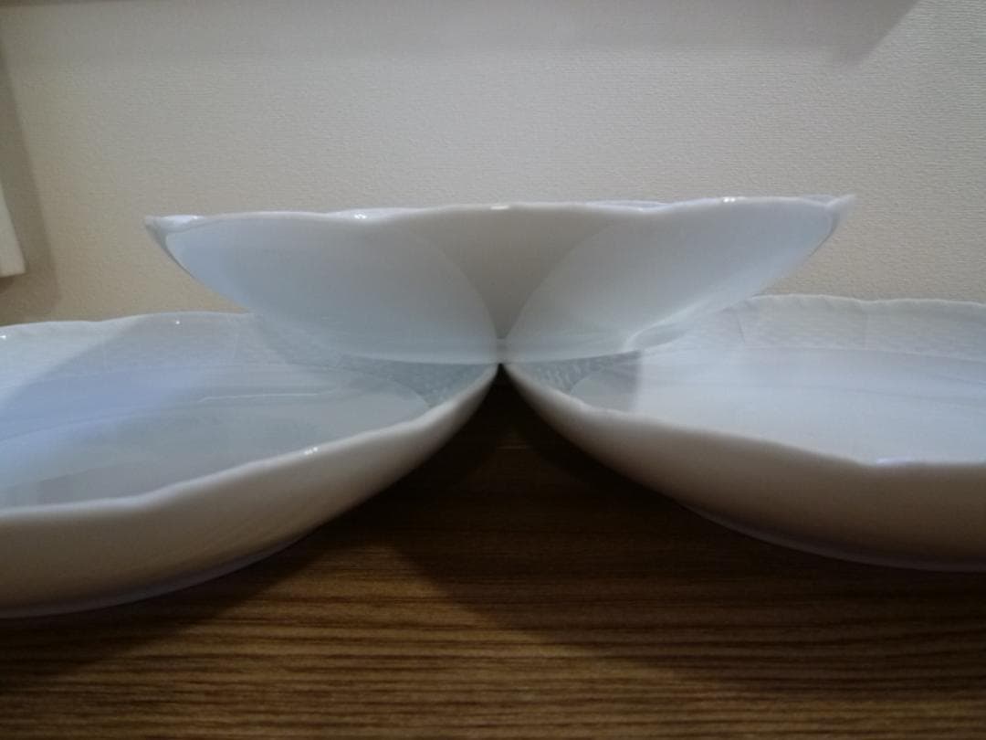 リチャードジノリ ベッキオホワイト ディッシュラウンド L、4枚