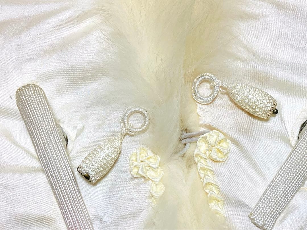 SAGA FOX フォックスファー ショール 成人式振袖 アイボリー 高品質 白