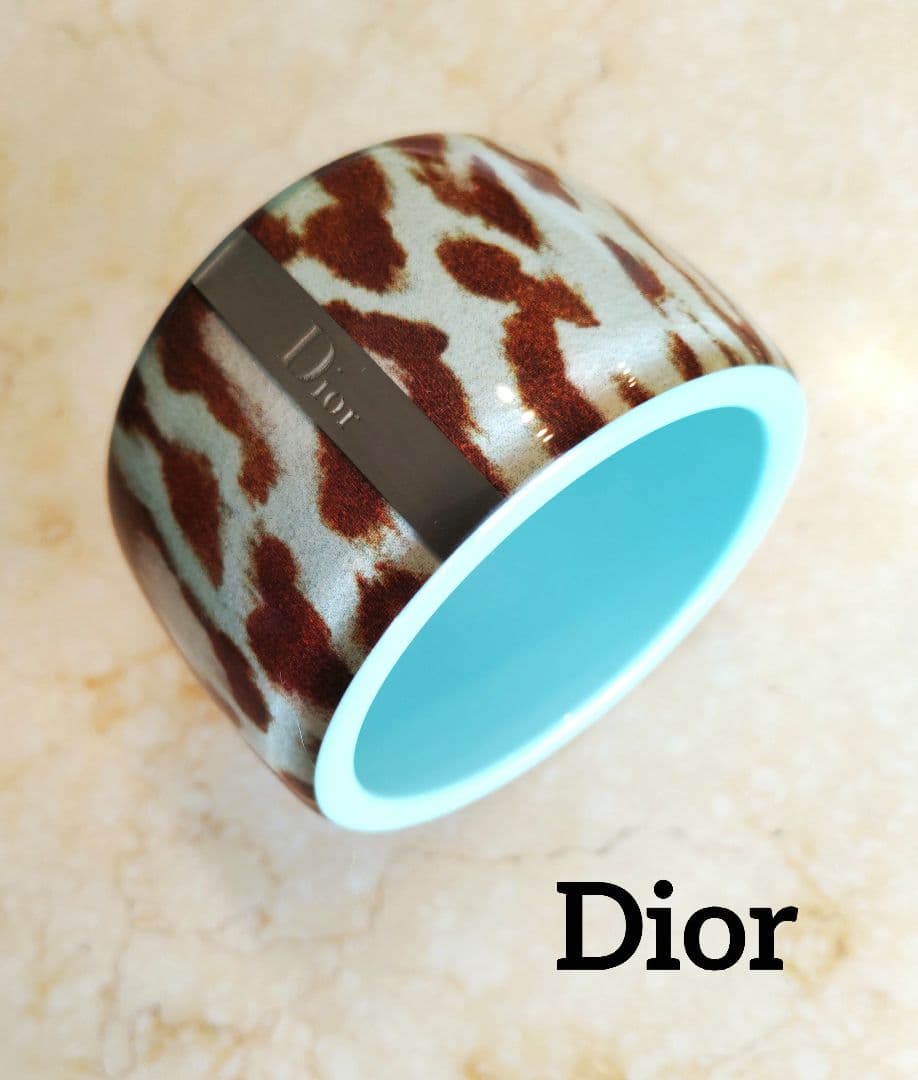 ディオール　DIOR◇ロゴ　バングル　豹　レオパード