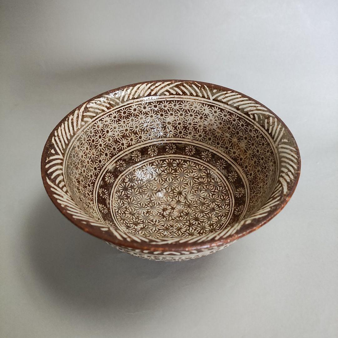 金田鹿男　三島手茶碗　李朝陶　松井康成