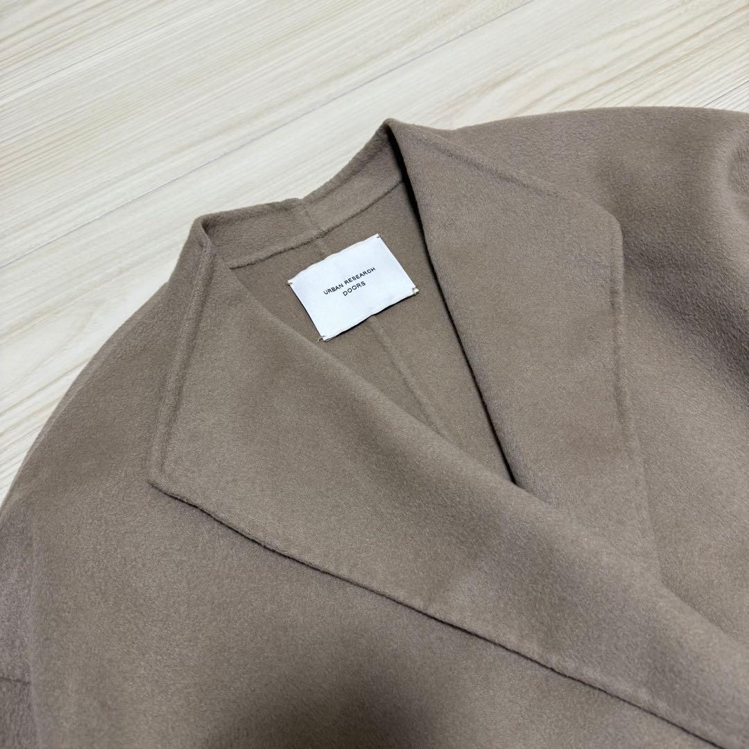 【極美品✨】DOORS ウールリバーミドルガウンコート L.GREGE