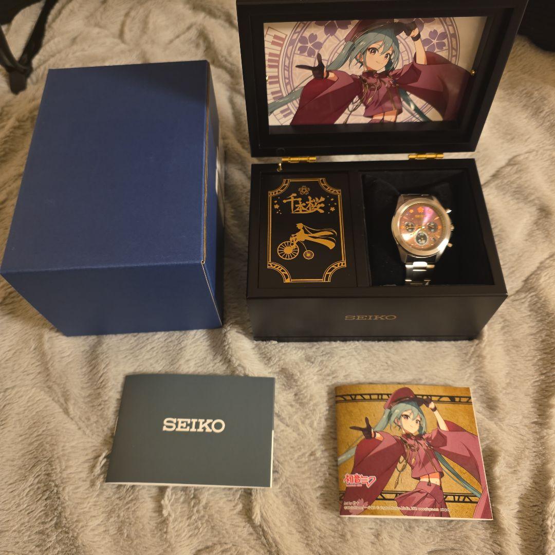 SEIKO 初音ミク 千本桜 セイコー コラボ腕時計 オルゴールボックス付き