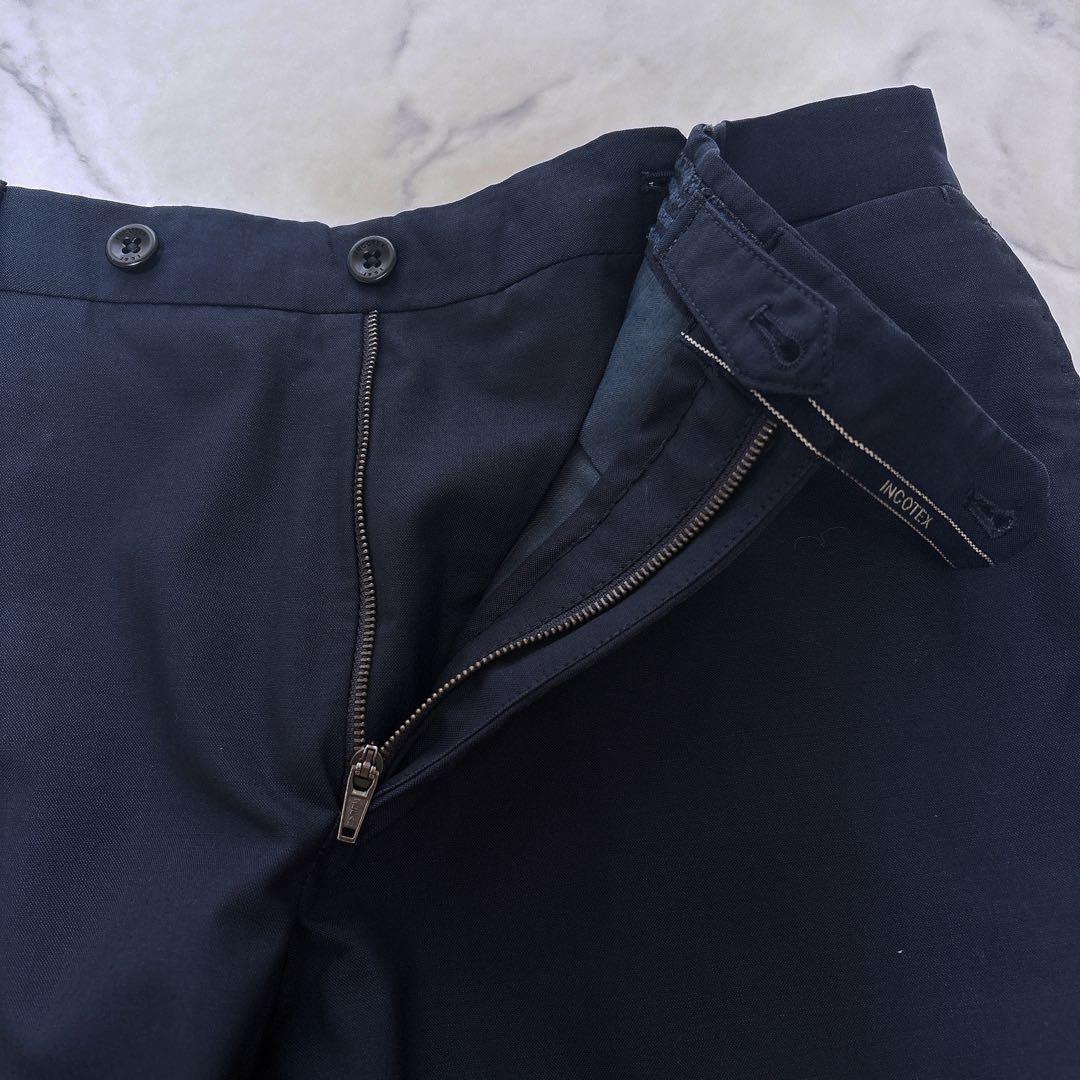 インコテックス スラックス SUPER130's ネイビー PT01 48