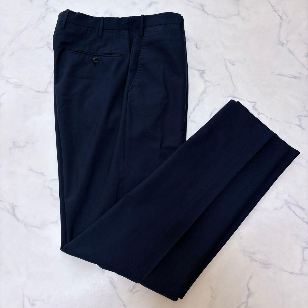 インコテックス スラックス SUPER130's ネイビー PT01 48