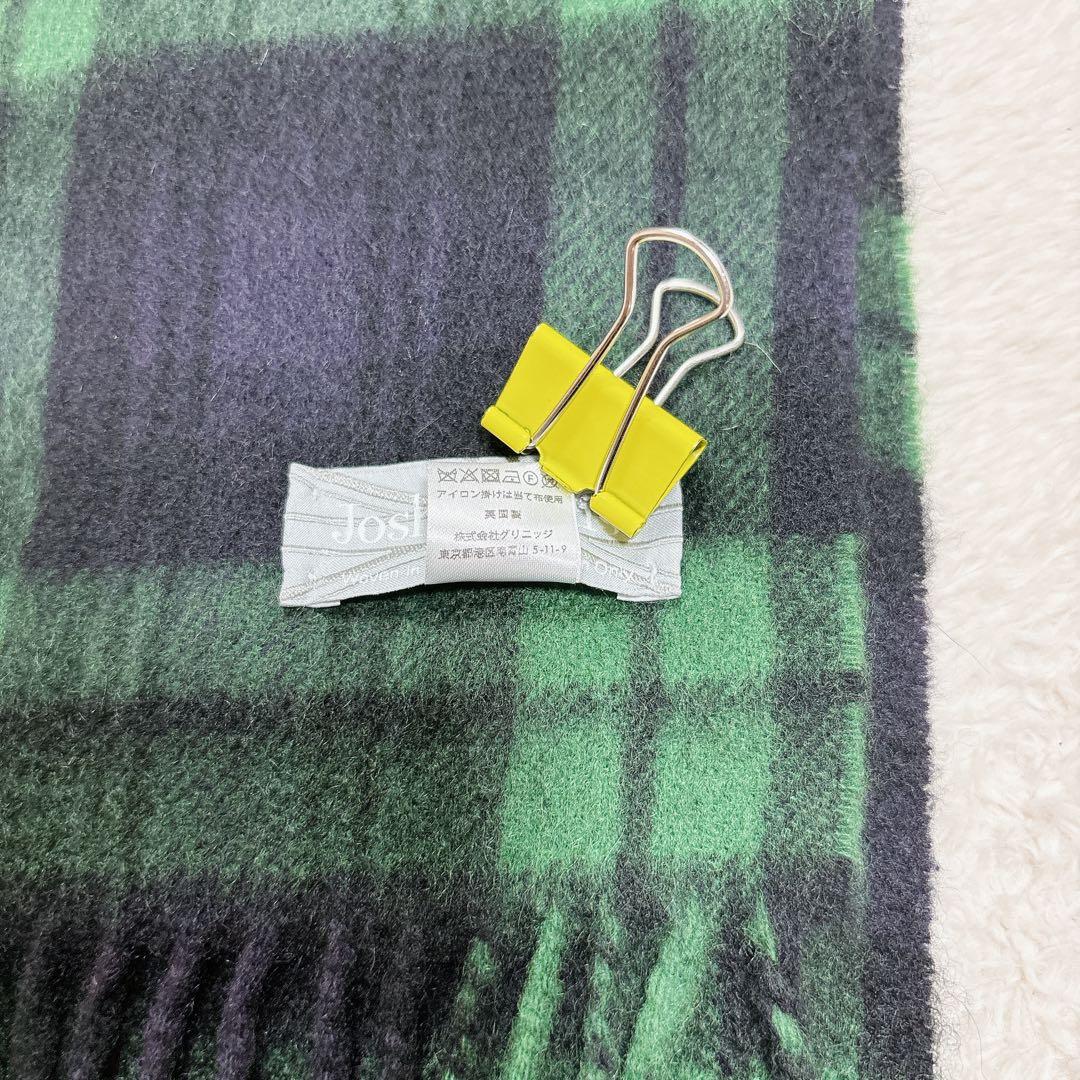 Joshua ellis ジョシュアエリス モダンタータン カシミヤマフラー