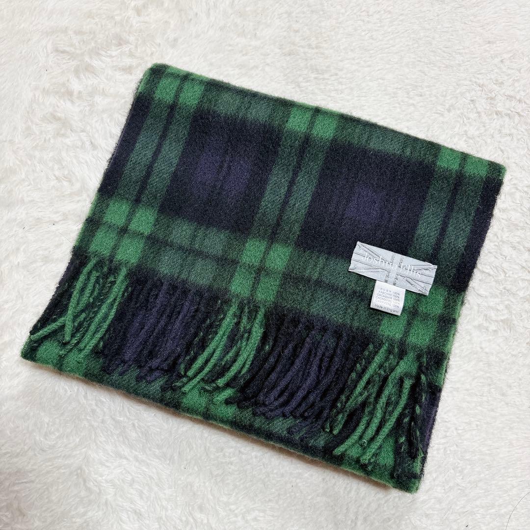 Joshua ellis ジョシュアエリス モダンタータン カシミヤマフラー