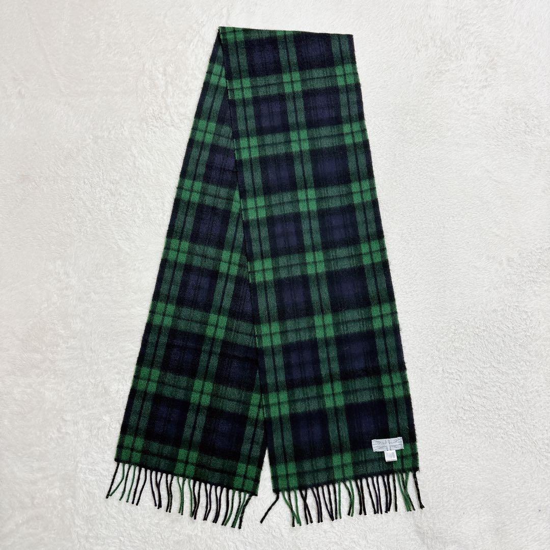 Joshua ellis ジョシュアエリス モダンタータン カシミヤマフラー