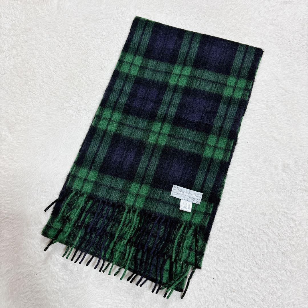 Joshua ellis ジョシュアエリス モダンタータン カシミヤマフラー