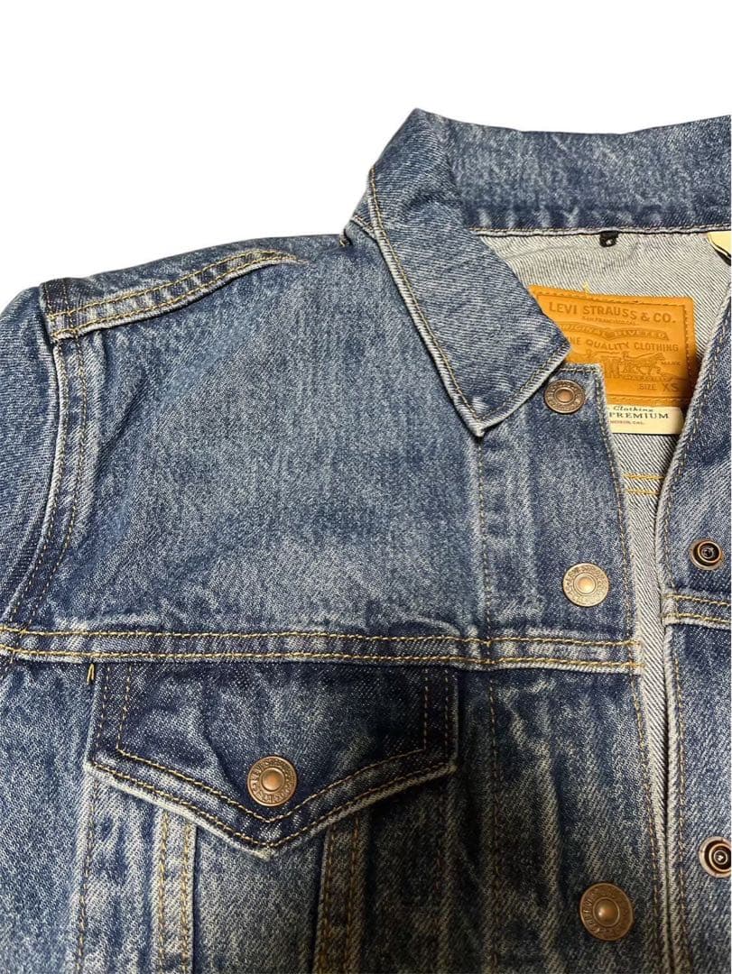 美品◎新品付きLevi'sリーバイスデニムジャケット 3ウェイ　花柄