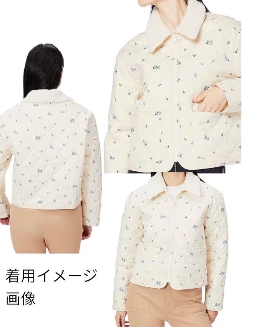 美品◎新品付きLevi'sリーバイスデニムジャケット 3ウェイ　花柄