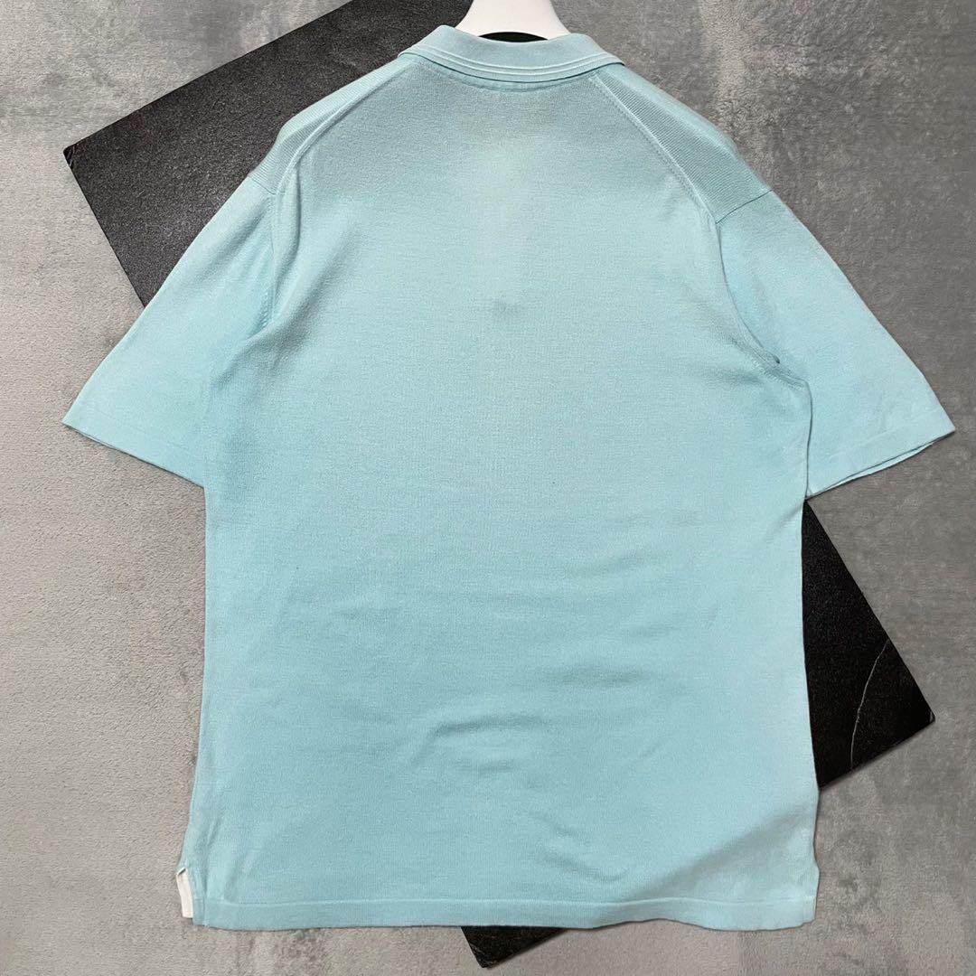 Lolo Piana ロロピアーナ コットン ポロシャツ サイズ52 水色