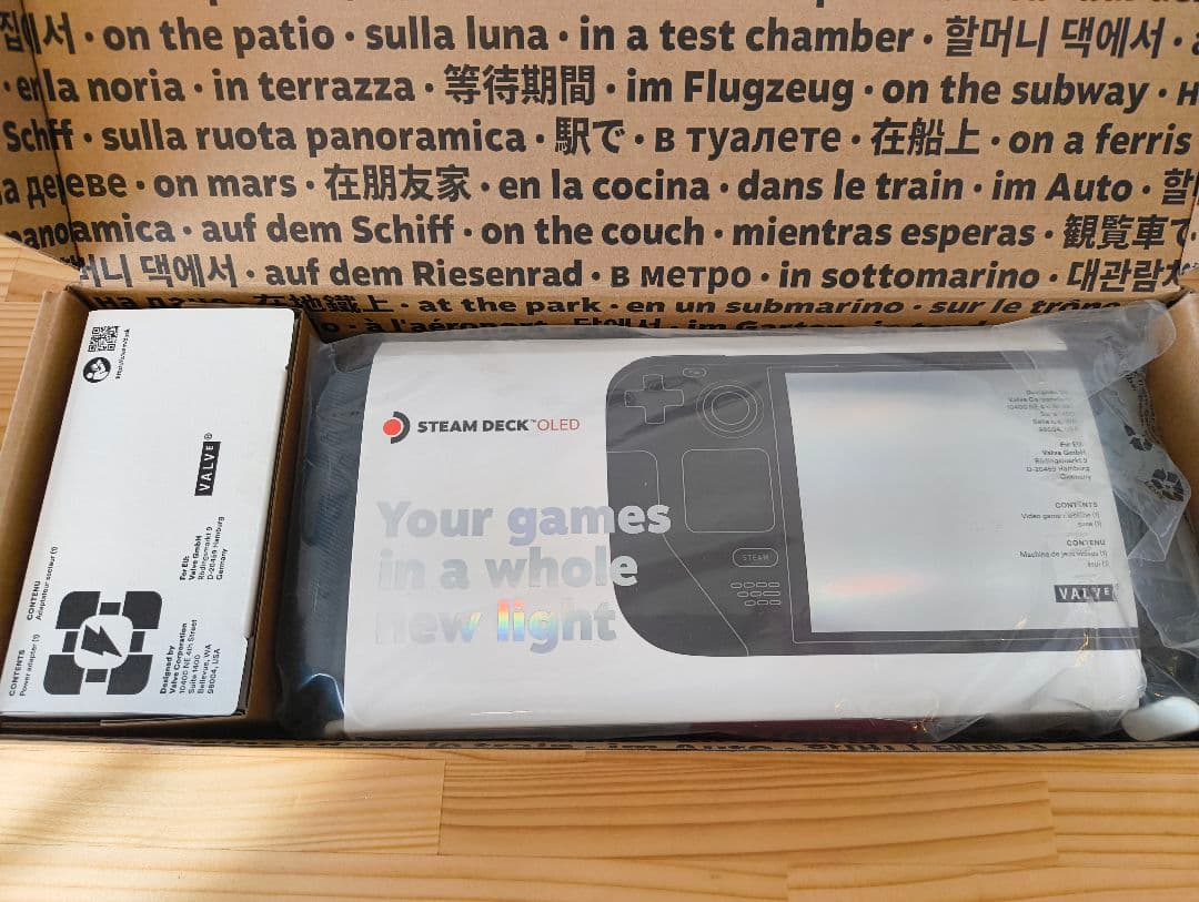 Steam Deck OLED 1TB交換 カスタム WaterFieldケース