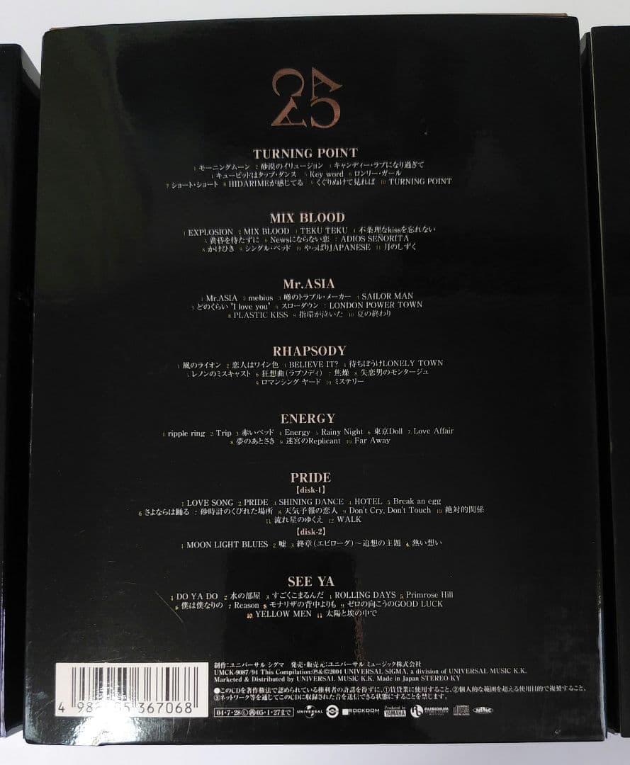 廃盤 CHAGE&ASKA 25周年 完全限定生産 CD BOX 1-3