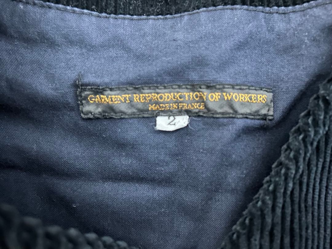 ガーメントリプロダクションオブワーカーズ ジャケット