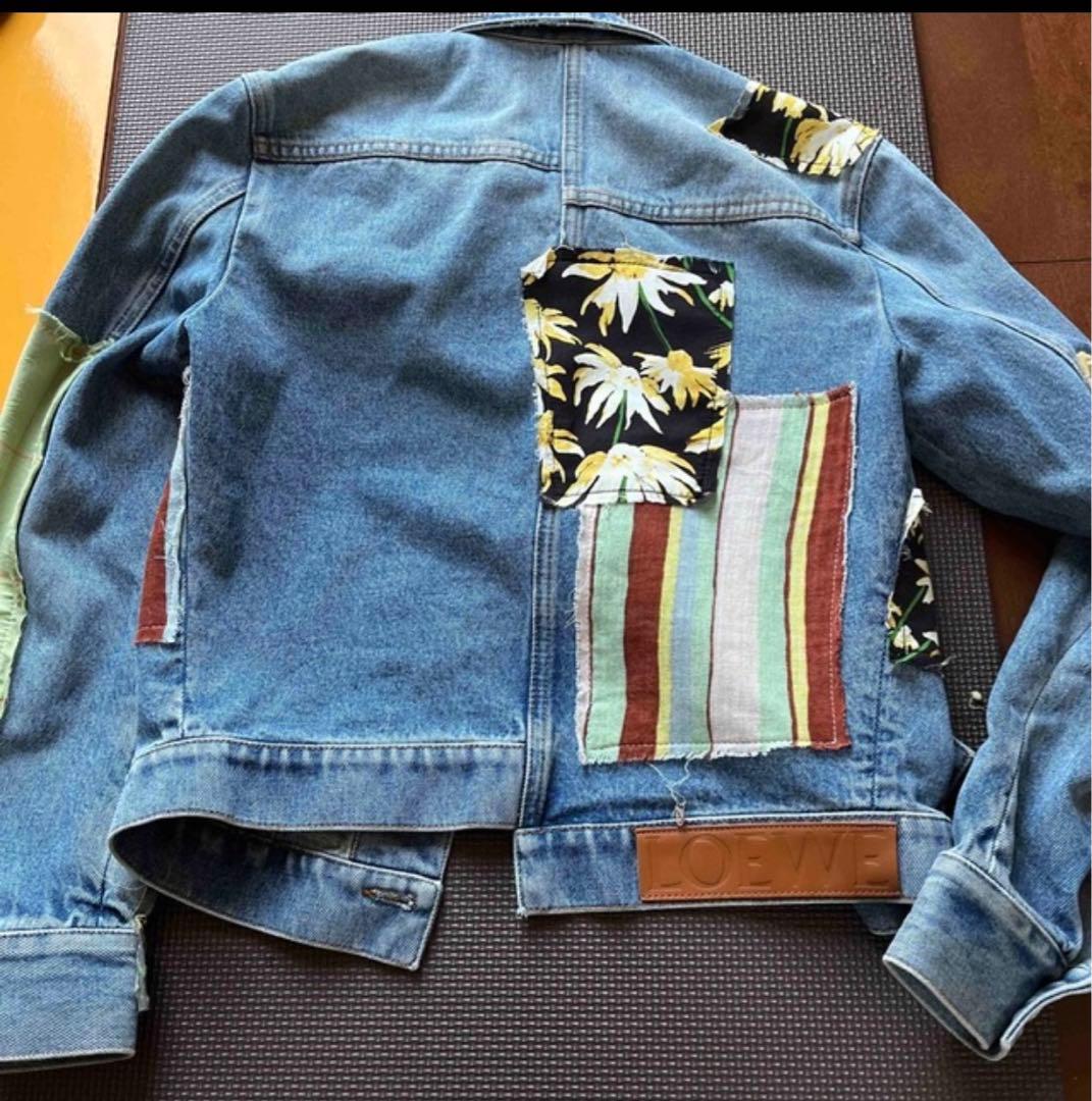 ロエベ　パッチワーク　ジージャン