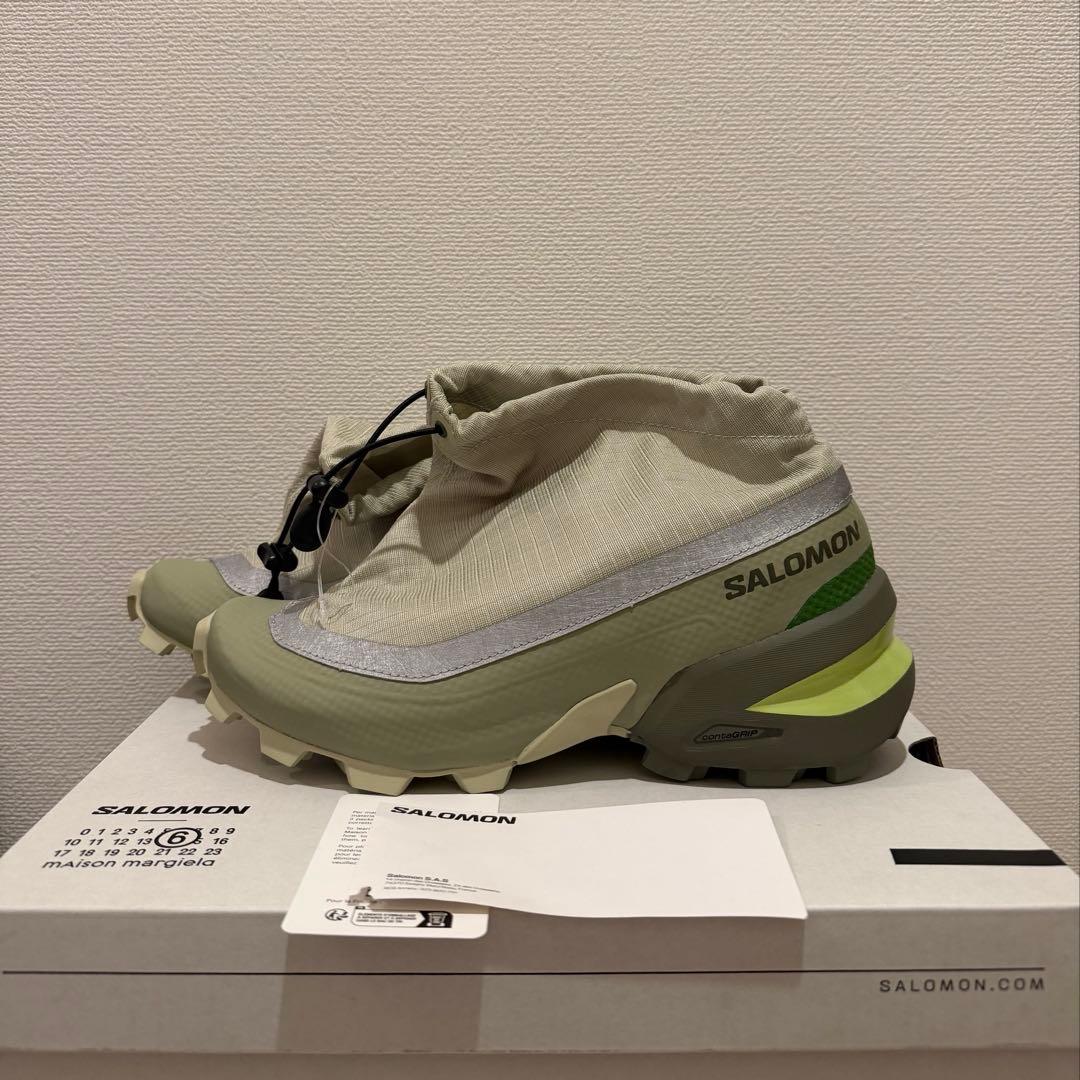 新品 23.5cm MM6 SALOMON CROSS LOW グリーン