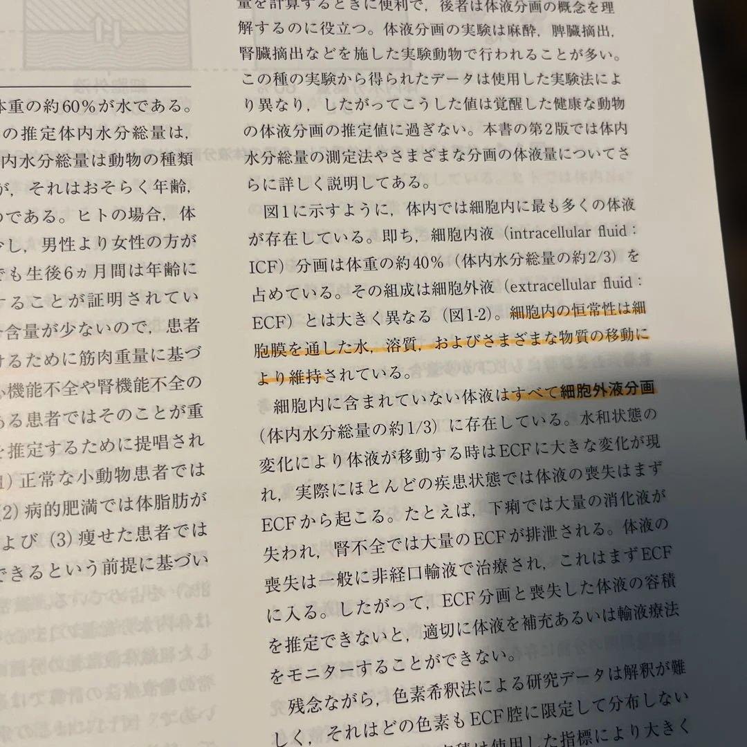 小動物臨床における輸液療法 体液・電解質・酸-塩基の障害
