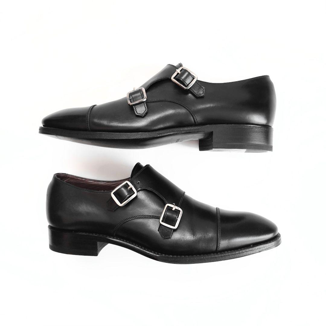 美品 カルミナ ダブルモンク ストラップ シューズ トレーディングポスト ヤンコ