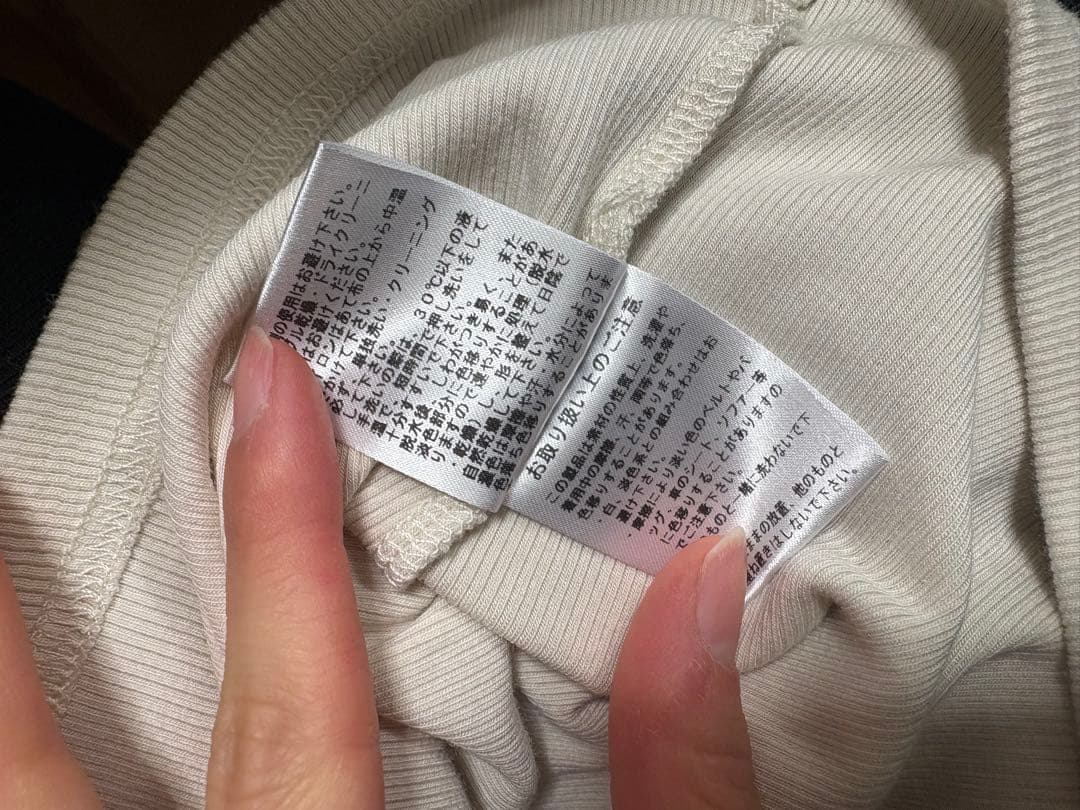 トップス andmary Alma ribbon tops black N9