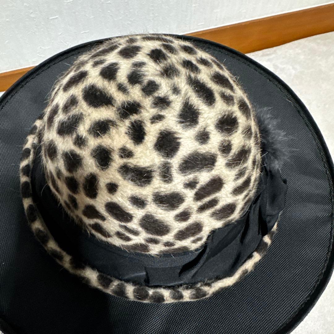 バカラ　マキシン　ヒョウ柄　帽子