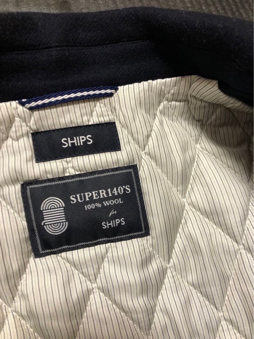 ships ピーコート　ネイビー　Lサイズ