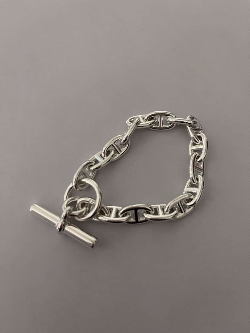 HERMES エルメス シェーヌダンクル ブレスレット MM 16コマ