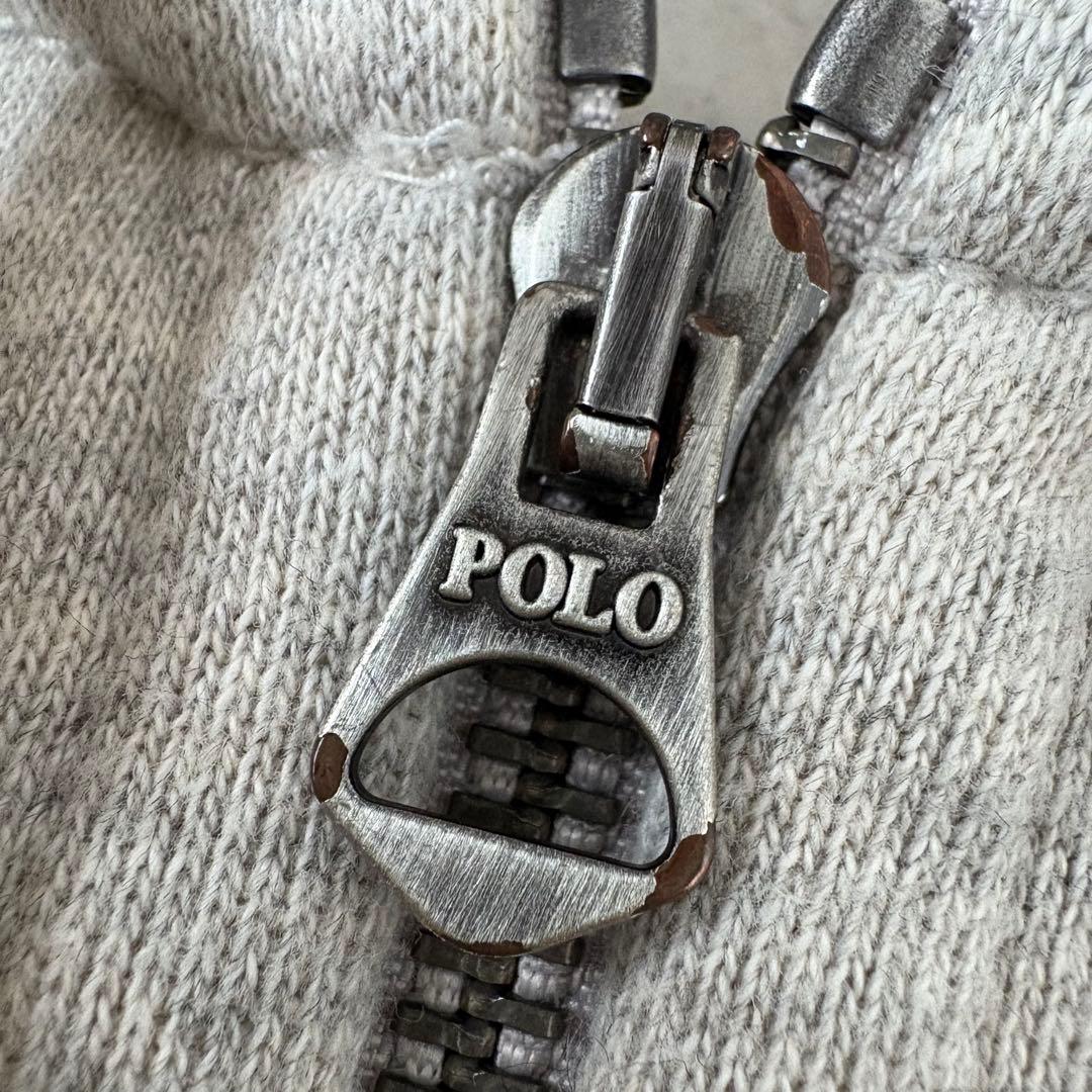 ポロラルフローレン フルジップ スウェット フード パーカー 裏起毛 ポニー刺繍