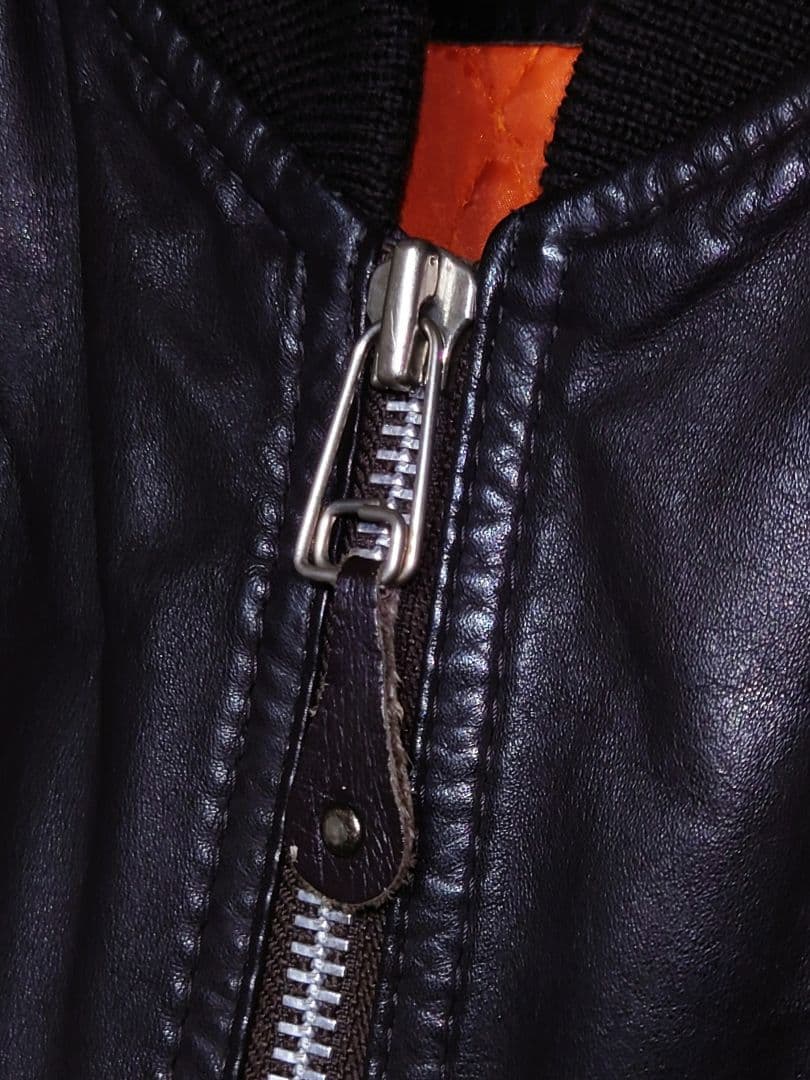 Suburban 90s 本革 牛革 レザー MA-1 ボンバージャケット L