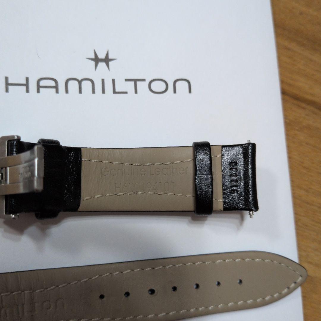 20mm ハミルトン純正カーフベルト黒